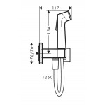 Bidet system external part Mixing material: Brass, color: Gold surface: Glossy Wall-mounted bidet hand shower systems Bidet system external part Mixing material: Brass, color: Gold surface: Glossy Wall-mounted bidet hand shower systems