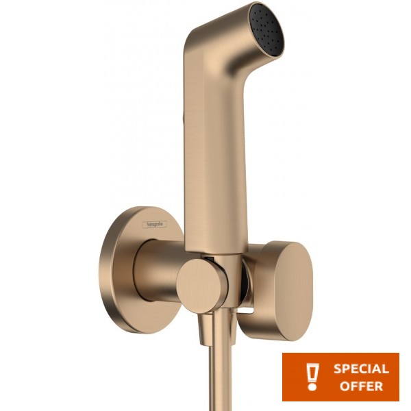 Bidet system Fixed temperature material: Brass, color: Bronze surface: Brushed Exposed bidet hand shower systems Bidet system Fixed temperature material: Brass, color: Bronze surface: Brushed Exposed bidet hand shower systems