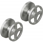 Shower tap Wall-mounted external part 2 holes 2 way material: Inox mixer without hand shower, hose and holder AISI316L, color: Chrome surface: Brushed Wall-mounted - external part
