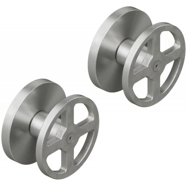 Shower tap Wall-mounted external part 2 holes 2 way material: Inox mixer without hand shower, hose and holder AISI316L, color: Chrome surface: Brushed Wall-mounted - external part