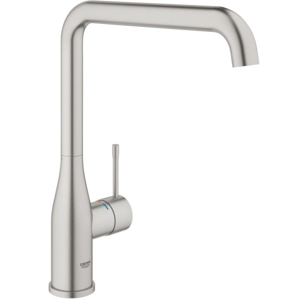 Kitchen tap Deck-mounted material: Brass, color: Chrome surface: Brushed Deck-mounted Kitchen tap Deck-mounted material: Brass, color: Chrome surface: Brushed Deck-mounted