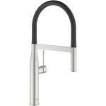 Kitchen tap Deck-mounted material: Brass with shower Professional spray, color: Chrome surface: Brushed Deck-mounted Kitchen tap Deck-mounted material: Brass with shower Professional spray, color: Chrome surface: Brushed Deck-mounted