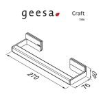 Λαβή επίτοιχη 30cm AISI304 από inox, χρώμα: Χρωμέ επιφάνεια: Γυαλιστερή Λαβές μπάνιου