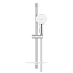 Shower slider rail 60cm material: Brass 13,5 lt/min with hand shower, hose & soap holder, color: Chrome surface: Glossy Shower slider rails
