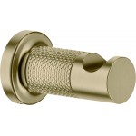 Άγκιστρο από ορείχαλκο μονό Gold Brushed PVD, χρώμα: Χρυσό επιφάνεια: Βουρτσισμένη Άγκιστρα