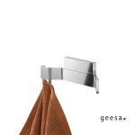 Hook double Flat wall mounted material: Brass, color: Chrome surface: Glossy Hooks Hook double Flat wall mounted material: Brass, color: Chrome surface: Glossy Hooks