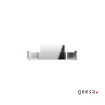 Hook double Flat wall mounted material: Brass, color: Chrome surface: Glossy Hooks Hook double Flat wall mounted material: Brass, color: Chrome surface: Glossy Hooks