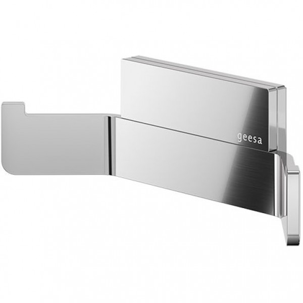 Hook double Flat wall mounted material: Brass, color: Chrome surface: Glossy Hooks Hook double Flat wall mounted material: Brass, color: Chrome surface: Glossy Hooks