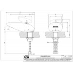 Wash basin tap Deck-mounted material: Brass mixer S size Without waste, color: Bronze surface: Matt Deck-mounted