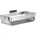 Σπογγοθήκη από inox βαθιά μονής στήριξης μονή 25x12,6x7,8cm, AISI304, χρώμα: Χρωμέ επιφάνεια: Γυαλιστερή Σπογγοθήκες