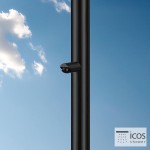 Στήλη ντους εξωτερικού χώρου από inox 2 εξόδων, Black Matt, AISI316, χρώμα: Μαύρο επιφάνεια: Ματ Εξωτερικού χώρου