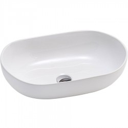 Washbasin Free standing 57,5x36,5x14,5 material: Porcelain Without hole Without overflow, color: White surface: Glossy Free standing