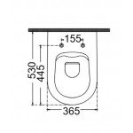 Toilet-seat soft closing, style: Sandwich Slim, color: Black Toilet seats & covers Toilet-seat soft closing, style: Sandwich Slim, color: Black Toilet seats & covers