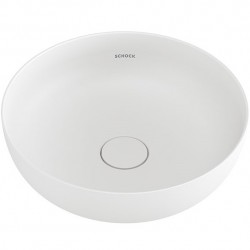 Washbasin Free standing 39x39x12,4 material: Cast marble Without hole Without overflow, color: White surface: Matt Free standing