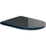 Toilet-seat soft closing, style: Sandwich Slim, color: Blue Toilet seats & covers