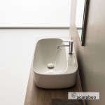 Washbasin Free standing 72x42x18 material: Porcelain With one hole Without overflow, color: White surface: Glossy Free standing Washbasin Free standing 72x42x18 material: Porcelain With one hole Without overflow, color: White surface: Glossy Free standing
