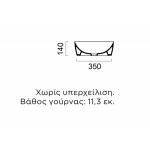 Νιπτήρας ελευθέρας τοποθέτησης 40x40x14 από πορσελάνη χωρίς οπή χωρίς υπερχείλιση Blush, χρώμα: Ροζ επιφάνεια: Ματ Νιπτήρας ελευθέρας τοποθέτησης 40x40x14 από πορσελάνη χωρίς οπή χωρίς υπερχείλιση Blush, χρώμα: Ροζ επιφάνεια: Ματ