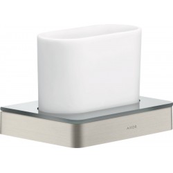 Ποτηροθήκη από ορείχαλκο επίτοιχος τύπος Stainless steel optic, χρώμα: Χρωμέ επιφάνεια: Βουρτσισμένη Ποτηροθήκες