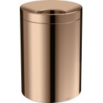 Χαρτοδοχείο Polished Red Gold από ορείχαλκο 5 lt ανοιχτό επιδαπέδιος τύπος, χρώμα: Ροζ Χρυσό επιφάνεια: Γυαλιστερή Χαρτοδοχεία