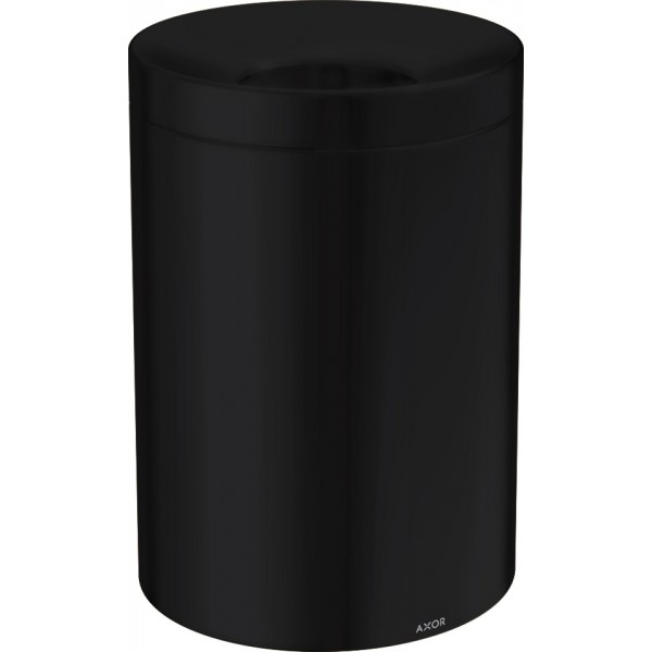Χαρτοδοχείο Matt black από ορείχαλκο 5 lt ανοιχτό επιδαπέδιος τύπος, χρώμα: Μαύρο επιφάνεια: Ματ Χαρτοδοχεία