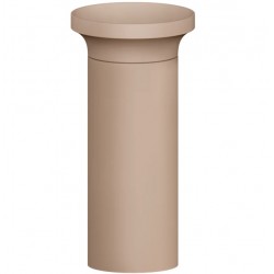 Νιπτήρας επιδαπέδιος 44,5x44,5x90 από crystal plant χωρίς οπή, χωρίς υπερχείλιση, Matt Cipria, χρώμα: Μπεζ επιφάνεια: Ματ Επιδαπέδιοι