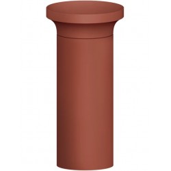 Νιπτήρας επιδαπέδιος 44,5x44,5x90 από crystal plant χωρίς οπή, χωρίς υπερχείλιση, Matt Coral, χρώμα: Κεραμιδί επιφάνεια: Ματ Επιδαπέδιοι