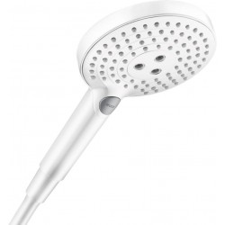 Shower head 3 jets, color: White surface: Matt Hand showers