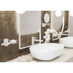 Σαπουνοθήκη από ορείχαλκο επίτοιχος τύπος Matt white, χρώμα: Λευκό επιφάνεια: Ματ Σαπουνοθήκες