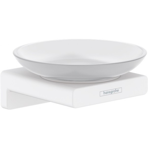 Σαπουνοθήκη από ορείχαλκο επίτοιχος τύπος Matt white, χρώμα: Λευκό επιφάνεια: Ματ Σαπουνοθήκες