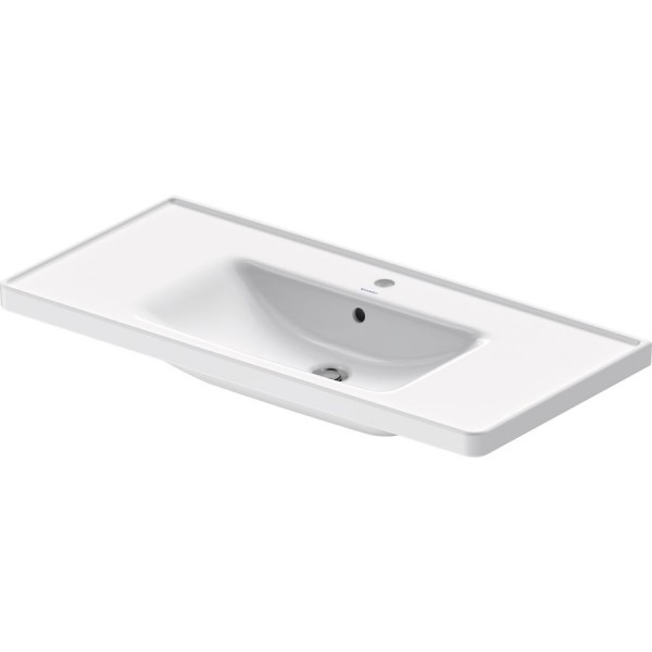 Washbasin for furniture 100,5x48 material: Porcelain With one hole With overflow, color: White surface: Glossy Furniture basins Washbasin for furniture 100,5x48 material: Porcelain With one hole With overflow, color: White surface: Glossy Furniture basins