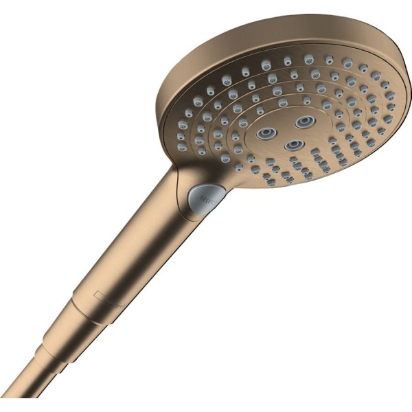 Shower head 3 jets, color: Bronze surface: Brushed Hand showers