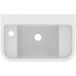 Washbasin Wall-mounted 50x32 With 1 bowl With hole on the left With overflow material: Porcelain, color: White surface: Glossy Wall-mounted Washbasin Wall-mounted 50x32 With 1 bowl With hole on the left With overflow material: Porcelain, color: White surface: Glossy Wall-mounted