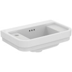 Washbasin Wall-mounted 50x32 With 1 bowl With hole on the left With overflow material: Porcelain, color: White surface: Glossy Wall-mounted Washbasin Wall-mounted 50x32 With 1 bowl With hole on the left With overflow material: Porcelain, color: White surface: Glossy Wall-mounted
