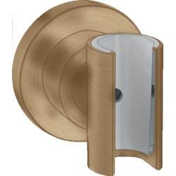 Στήριγμα ντους σταθερό από ορείχαλκο Φ60mm, Brushed Bronze, χρώμα: Μπρονζέ επιφάνεια: Βουρτσισμένη Στηρίγματα ντους