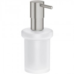 Dispenser countertop / Wall-mounted material: Brass, color: Chrome surface: Brushed Soap dispensers