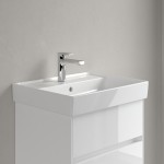 Νιπτήρας επίτοιχος 55x44x16 White Alpin με 1 γούρνα με οπή στη μέση με υπερχείλιση / χωρίς κολώνα από πορσελάνη, χρώμα: Λευκό επιφάνεια: Γυαλιστερή Επίτοιχοι