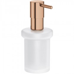 Dispenser countertop / Wall-mounted material: Brass, color: Pink Gold surface: Glossy Soap dispensers