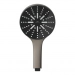 Shower head 3 jets, color: Grey surface: Brushed Hand showers