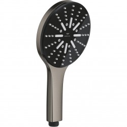 Τηλέφωνο ντους 3 ροών με μαύρο δίσκο, Brushed Hard Graphite, χρώμα: Γκρι επιφάνεια: Βουρτσισμένη Τηλέφωνα