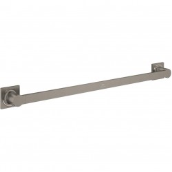 Towel 60cm Fixed material: Brass single, color: Grey surface: Brushed Towel rails