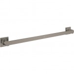 Towel 60cm Fixed material: Brass single, color: Grey surface: Brushed Towel rails