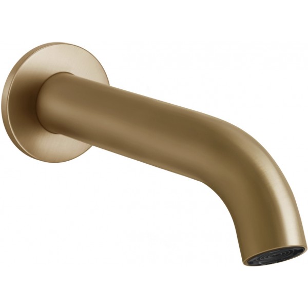 Spout (Nozzle) 17,2cm Wall-mounted material: Inox, color: Bronze surface: Brushed Bath spouts