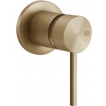 Shower tap Wall-mounted external part 1 hole 1 way material: Inox mixer without hand shower, hose and holder, color: Bronze surface: Brushed Wall-mounted - external part
