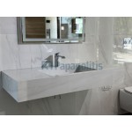 Πάγκος μπάνιου με νιπτήρα 100x50x17 από γρανίτη gres porcell.smaltato επιφάνεια: Ματ με 1 νιπτήρα με 1 οπή, χρώμα: Λευκό/Γκρι Νιπτηροπάγκοι Πάγκος μπάνιου με νιπτήρα 100x50x17 από γρανίτη gres porcell.smaltato επιφάνεια: Ματ με 1 νιπτήρα με 1 οπή, χρώμα: Λευκό/Γκρι Νιπτηροπάγκοι
