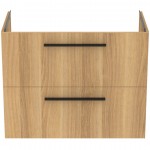 Furniture base without washbasin 80x44x63 material: Wood composite wall mounted, color: Wood Oak Cabinets without wash basin