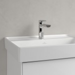 Washbasin Wall-mounted 60x47 With 1 bowl With hole in the middle Without overflow material: Porcelain, color: White surface: Glossy Wall-mounted Washbasin Wall-mounted 60x47 With 1 bowl With hole in the middle Without overflow material: Porcelain, color: White surface: Glossy Wall-mounted