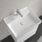 Washbasin Wall-mounted 60x47 With 1 bowl With hole in the middle Without overflow material: Porcelain, color: White surface: Glossy Wall-mounted Washbasin Wall-mounted 60x47 With 1 bowl With hole in the middle Without overflow material: Porcelain, color: White surface: Glossy Wall-mounted