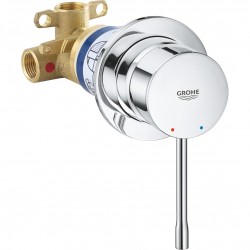 Μπαταρία ντουζιέρας εντοιχιζόμενη 1 εξόδου 1 οπής αναμεικτική από ορείχαλκο κομπλέ, χρώμα: Χρωμέ επιφάνεια: Γυαλιστερή Εντοιχιζόμενες εξωτερικό μέρος