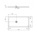 Ντουζιέρα ορθογώνια 140x70x3 από συνθετικό pure white, χρώμα: Λευκό επιφάνεια: Ματ Ντουζιέρα ορθογώνια 140x70x3 από συνθετικό pure white, χρώμα: Λευκό επιφάνεια: Ματ