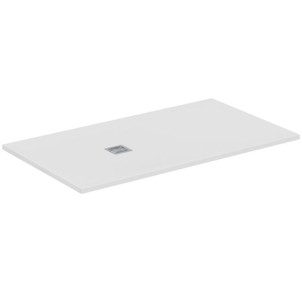 Shower tray Rectangular 160x90x3 material: Synthetic, color: White surface: Matt Rectangular